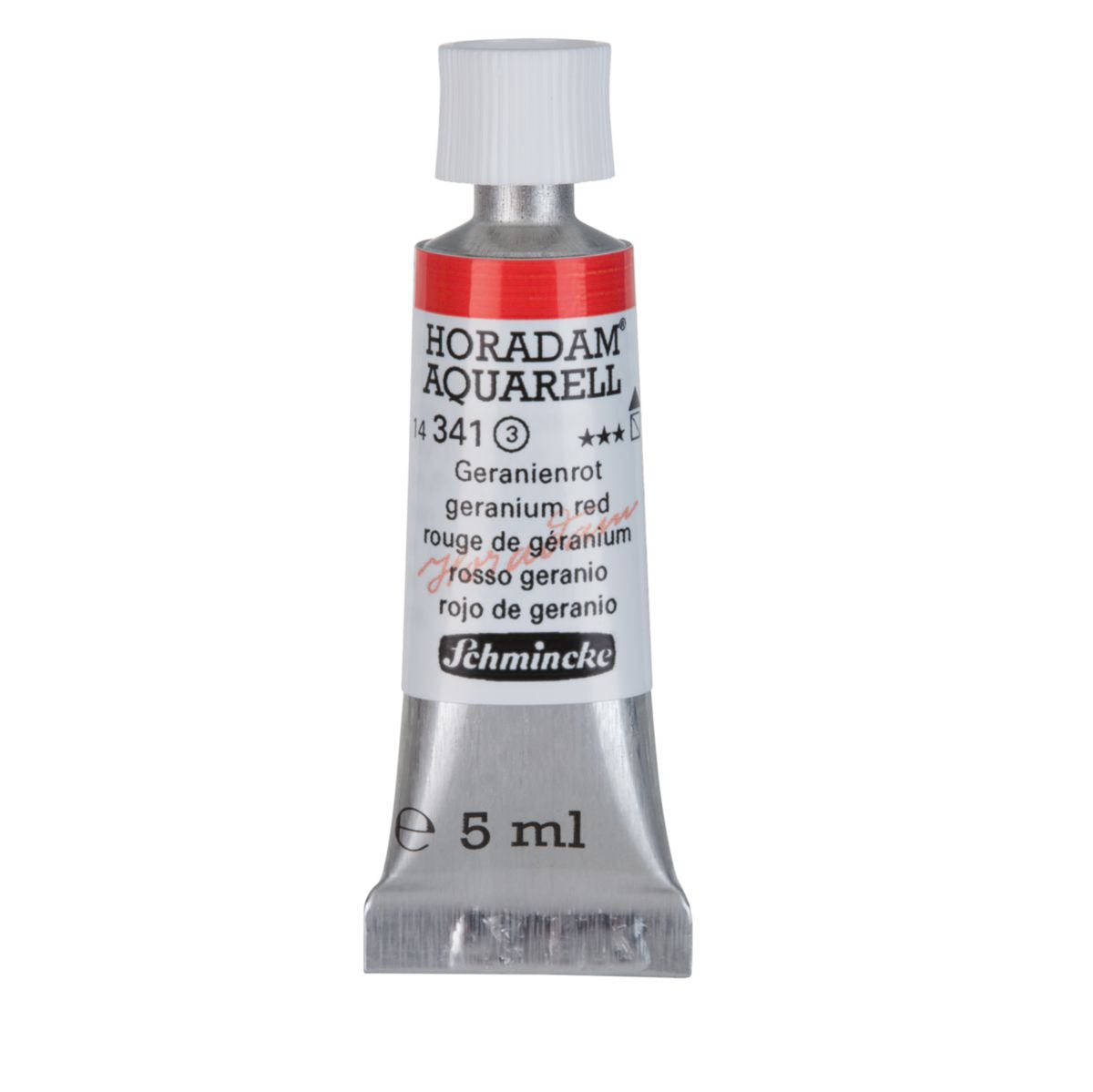 Aquarela Profissional Schmincke Horadam 5ml S3 341 Geranium Red 
