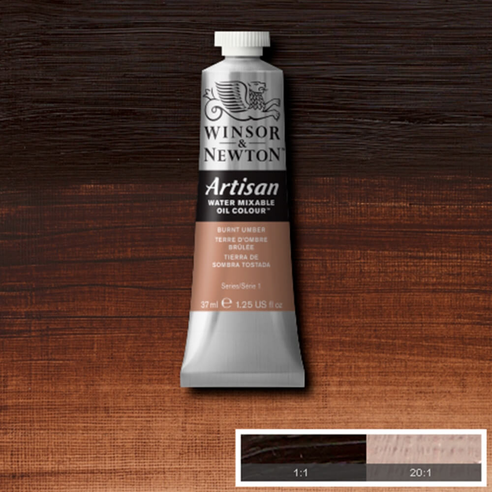 Tinta Óleo Solúvel em Água Winsor & Newton Artisan 37ml S1 076 Burnt Umber