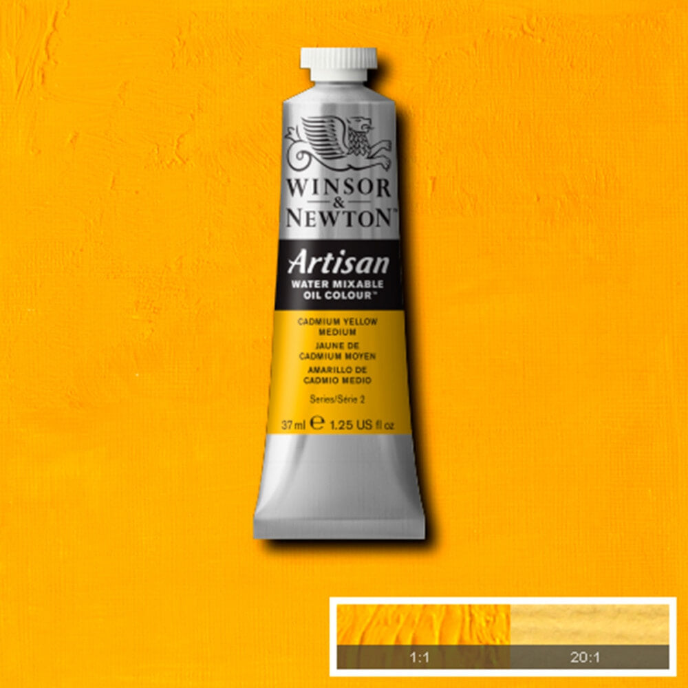 Tinta Óleo Solúvel em Água Winsor & Newton Artisan 37ml S2 116 Cadmium Yellow Medium