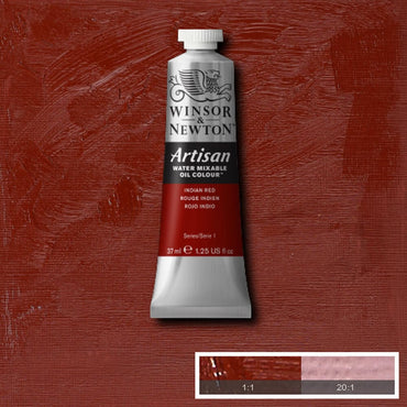 Tinta Óleo Solúvel em Água Winsor & Newton Artisan 37ml S1 317 Indian Red