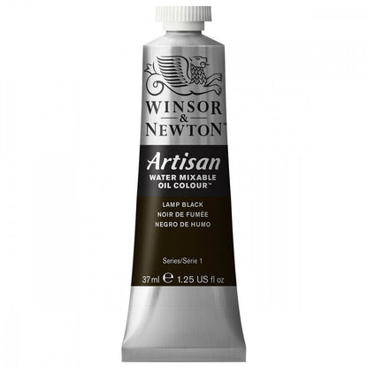 Tinta Óleo Solúvel em Água Winsor & Newton Artisan 37ml S1 337 Lamp Black