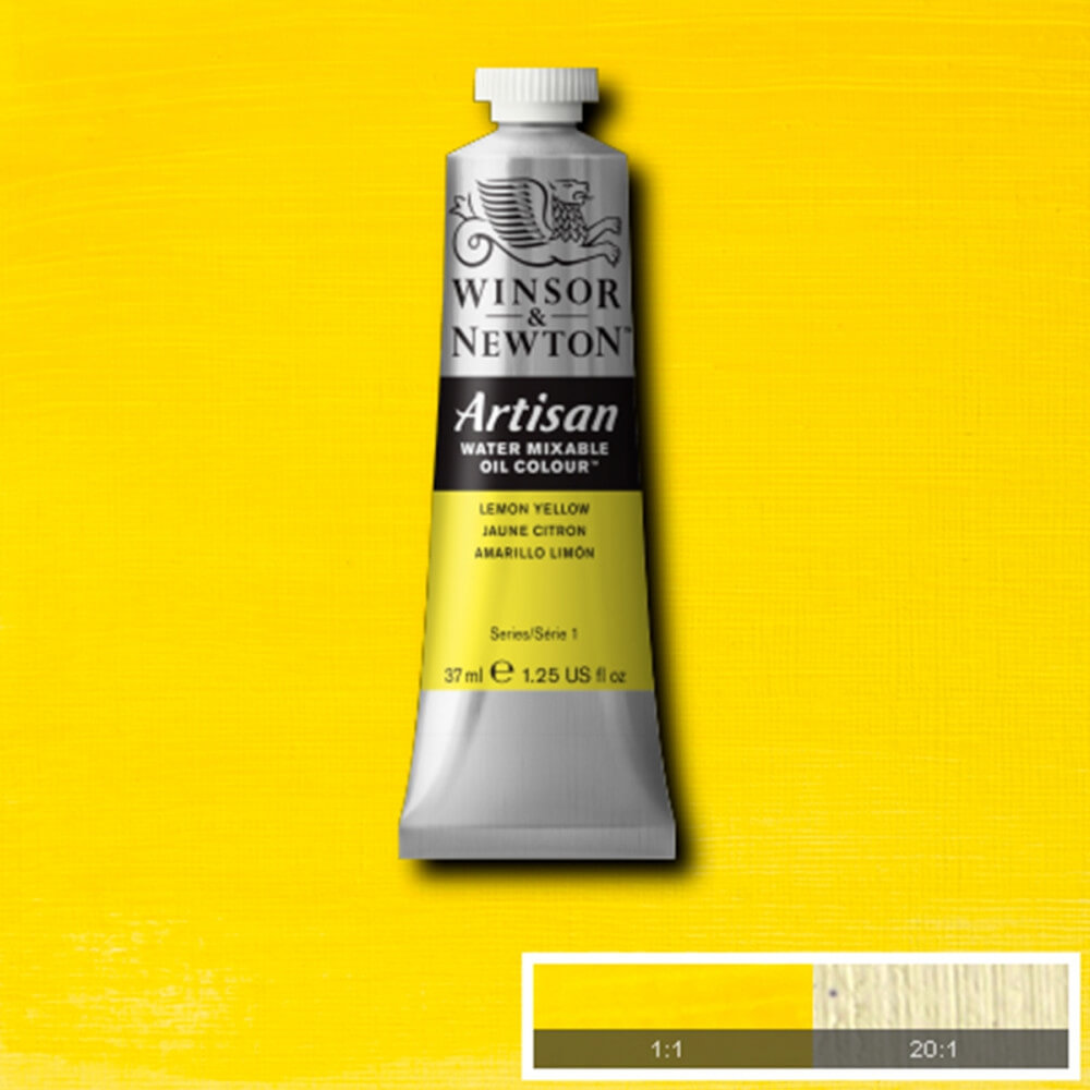 Tinta Óleo Solúvel em Água Winsor & Newton Artisan 37ml S1 346 Lemon Yellow 
