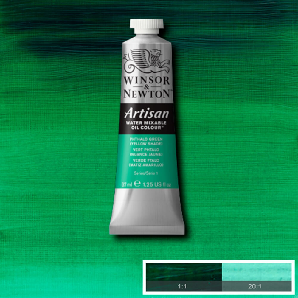Tinta Óleo Solúvel em Água Winsor & Newton Artisan 37ml S1 521 Phthalo Green