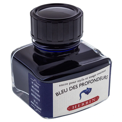 Tinta para Caneta Tinteiro Herbin La Perle des Encres 30ml Bleu Des Profondeurs