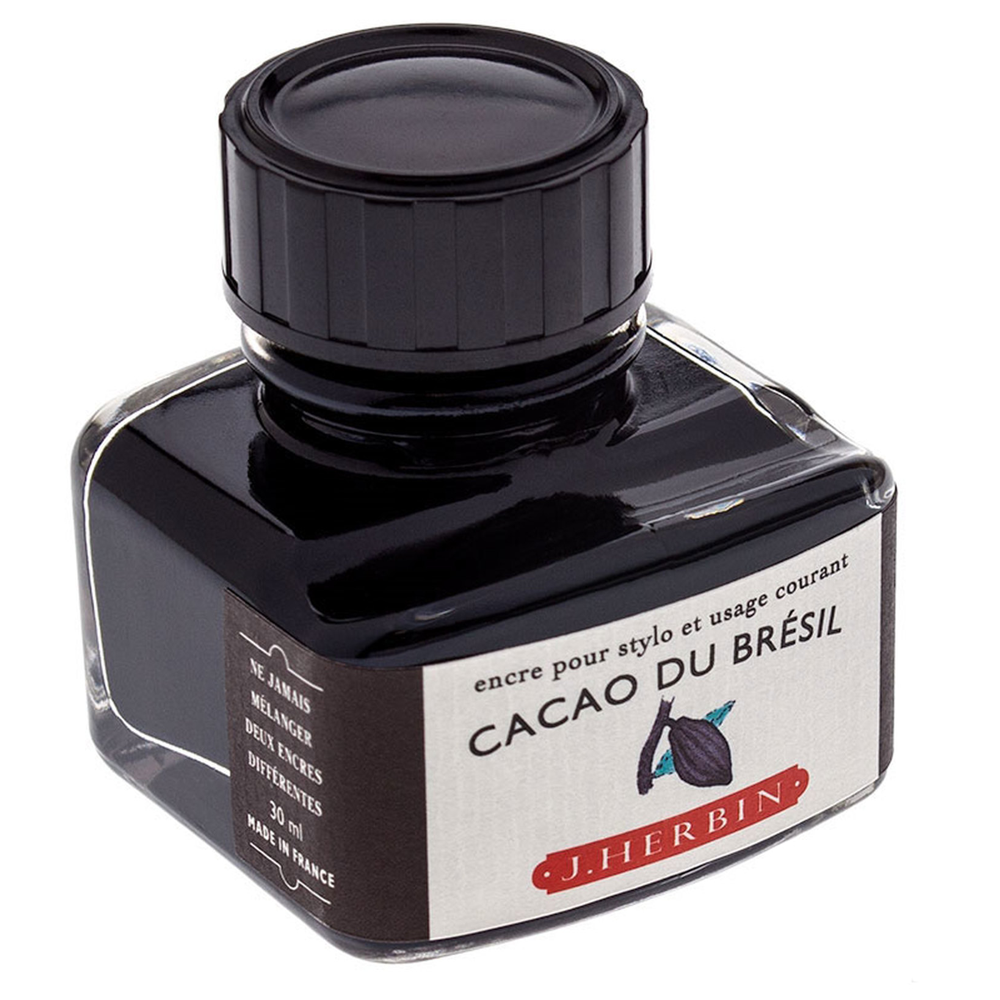 Tinta para Caneta Tinteiro Herbin La Perle des Encres 30ml Cacao Du Brésil