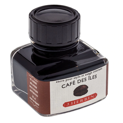 Tinta para Caneta Tinteiro Herbin La Perle des Encres 30ml Café des Îles