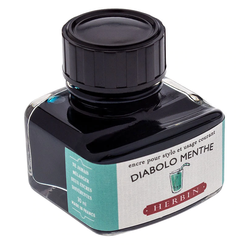 Tinta para Caneta Tinteiro Herbin La Perle des Encres 30ml Diabolo Menthe