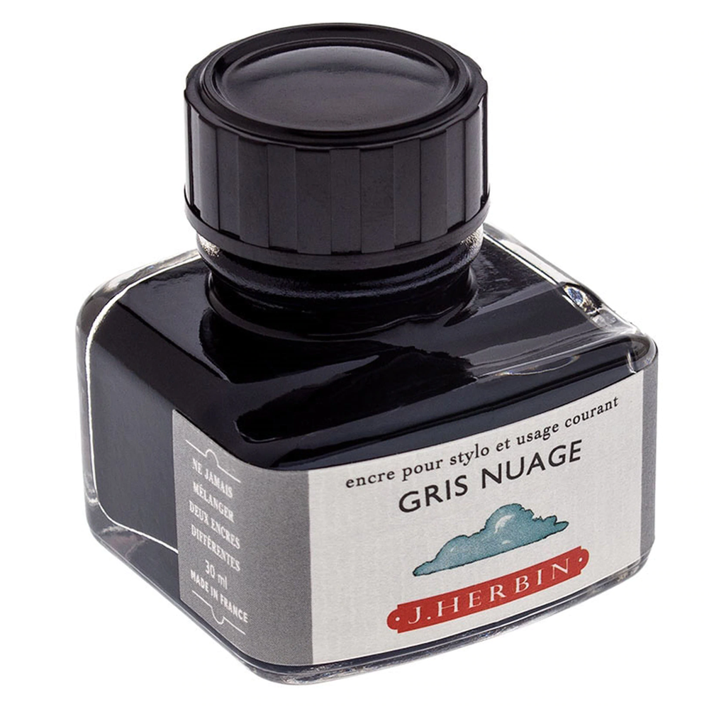 Tinta para Caneta Tinteiro Herbin La Perle des Encres 30ml Gris Nuage