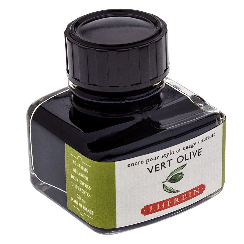 Tinta para Caneta Tinteiro Herbin La Perle des Encres 30ml Vert Olive