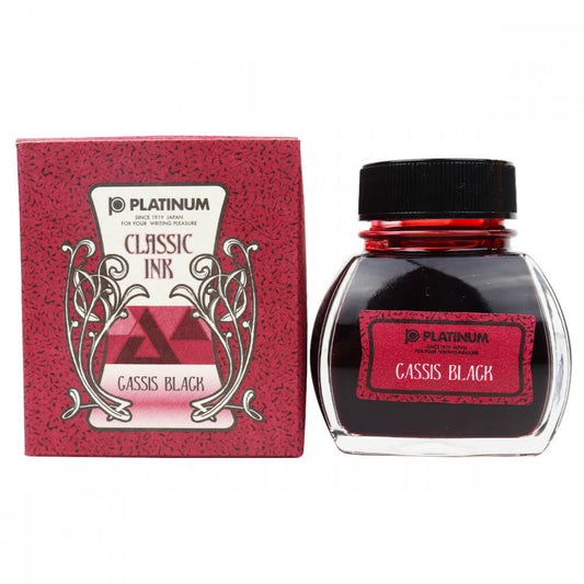 Tinta Para Caneta Tinteiro Platinum Classic 60ml Cassis Black