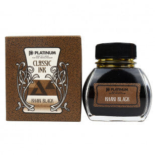 Tinta Para Caneta Tinteiro Platinum Classic 60ml Khaki Black