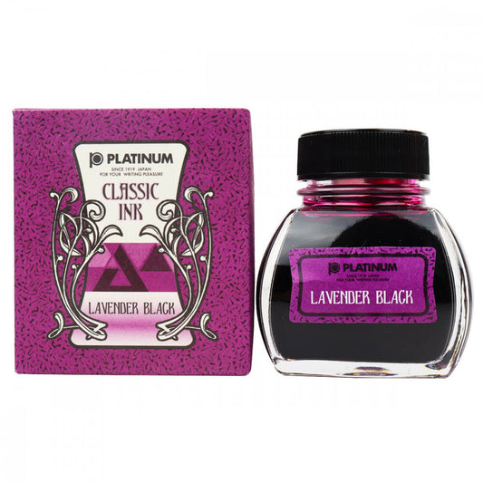 Tinta Para Caneta Tinteiro Platinum Classic 60ml Lavender Black