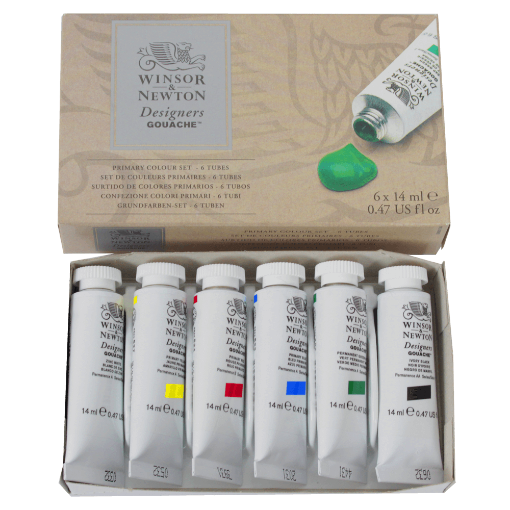 Tinta Guache Winsor & Newton Designers 06 Cores