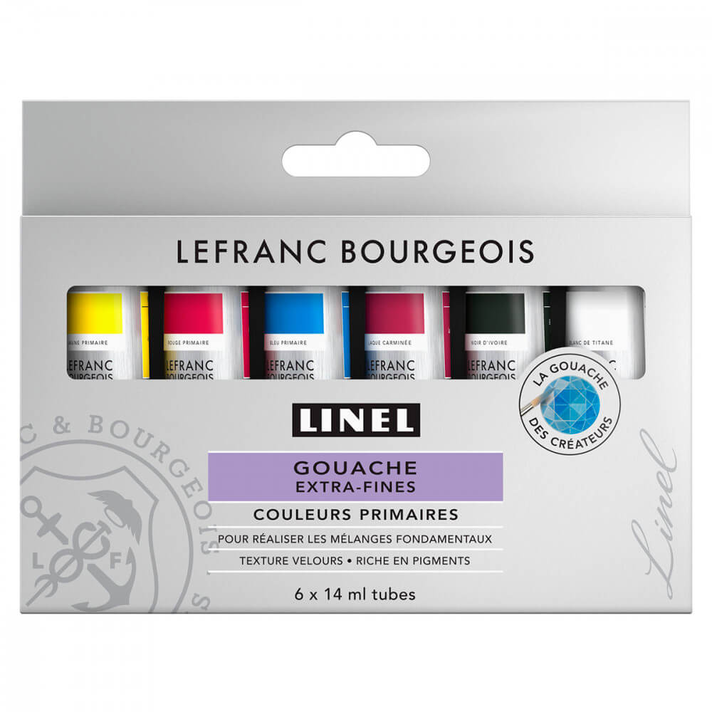 Tinta Guache Lefranc & Bourgeois Linel 14ml 6 Cores