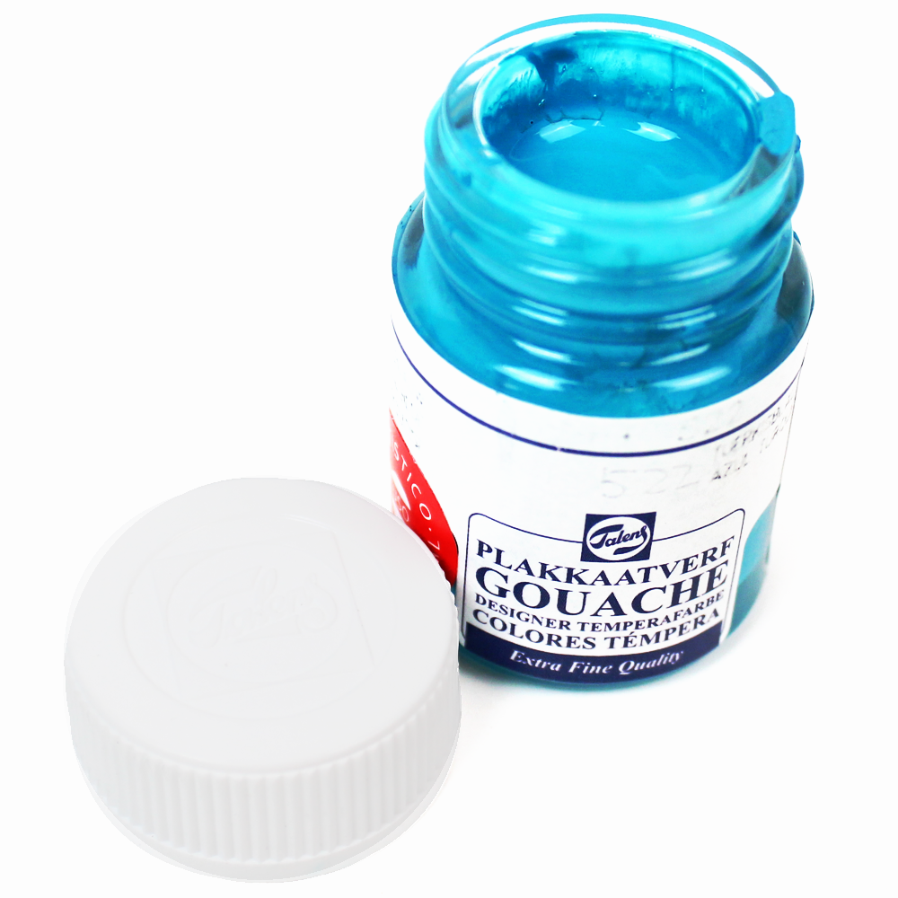 Tinta Guache Para Caligrafia Talens 16ml 522 Turquoise Blue