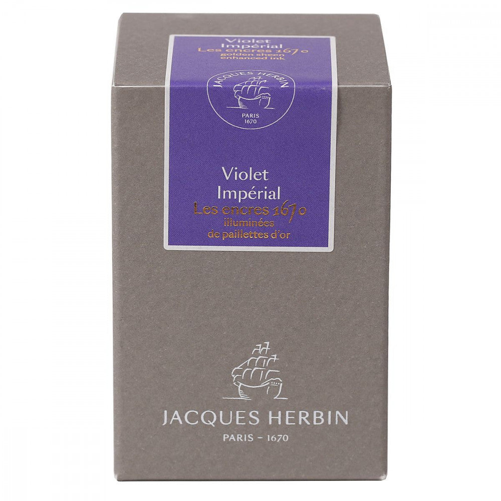 Tinta Para Caneta Tinteiro Herbin 1670 50ml Violet Imperial