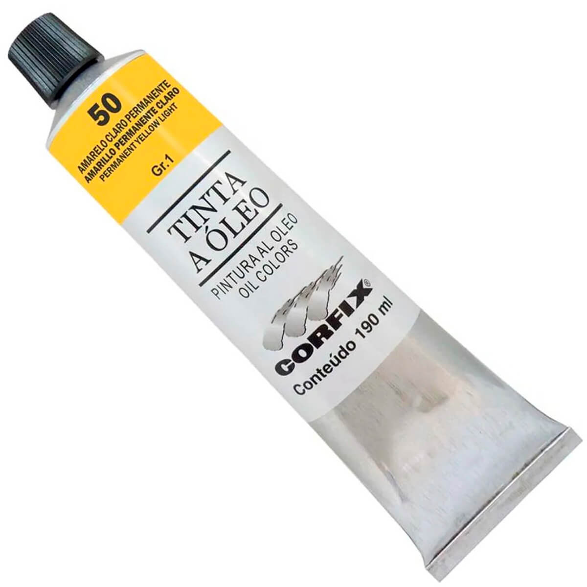 Tinta a Óleo Corfix 190ml 50 Amarelo Claro Permanente G1