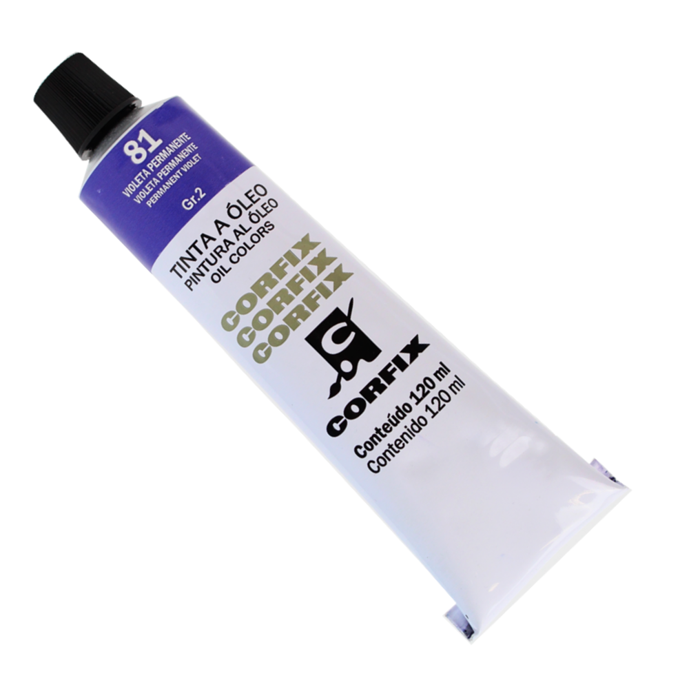 Tinta a Óleo Corfix 120ml 81 Violeta Permanente