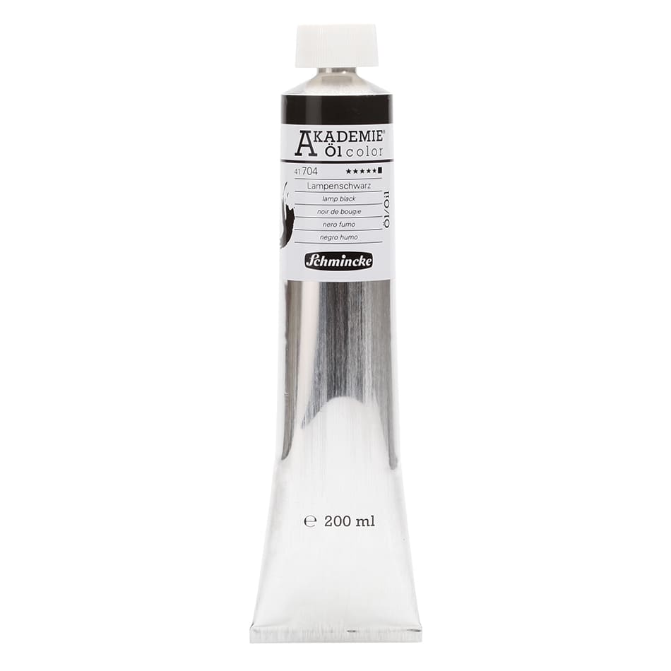 Tinta Óleo Schmincke Akademie 200ml 704 Lamp Black