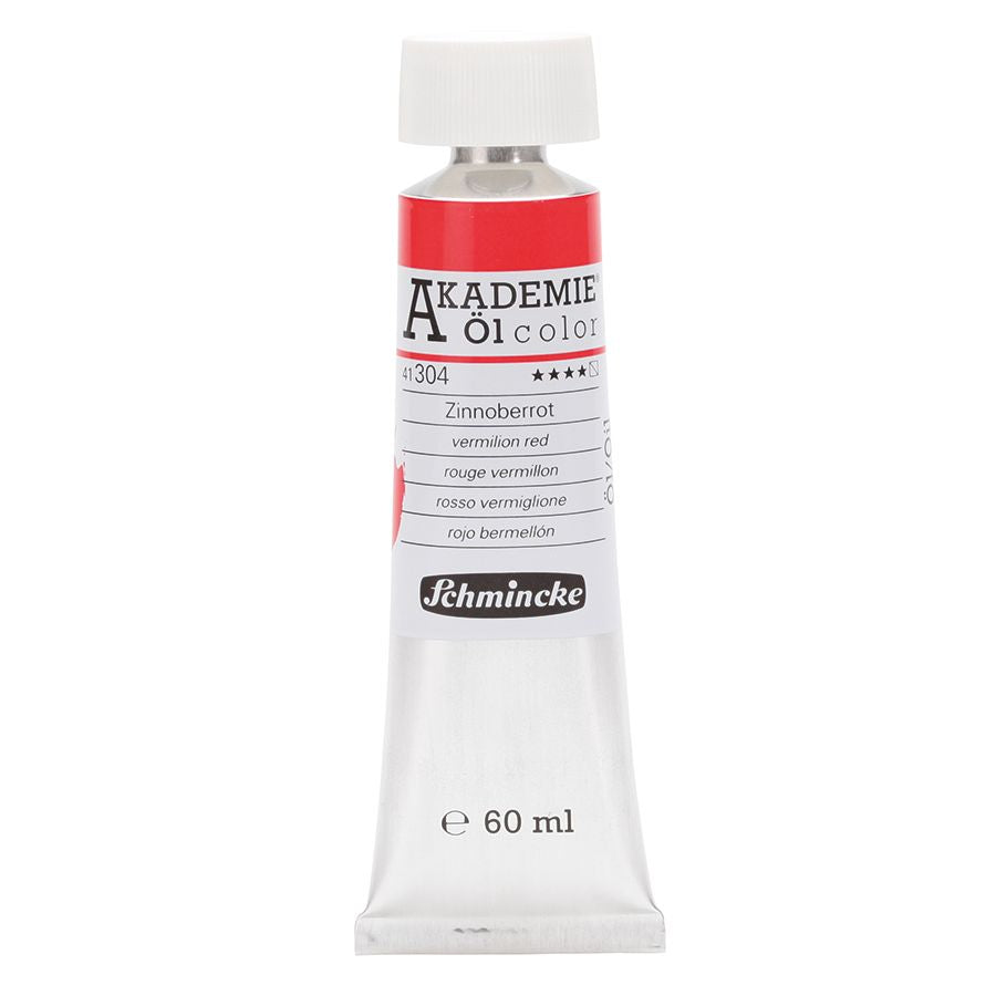 Tinta Óleo Schmincke Akademie 60ml 304 Vermilion Red