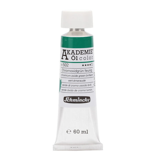 Tinta Óleo Schmincke Akademie 60ml 502 Chromium Oxide Green Brilliant