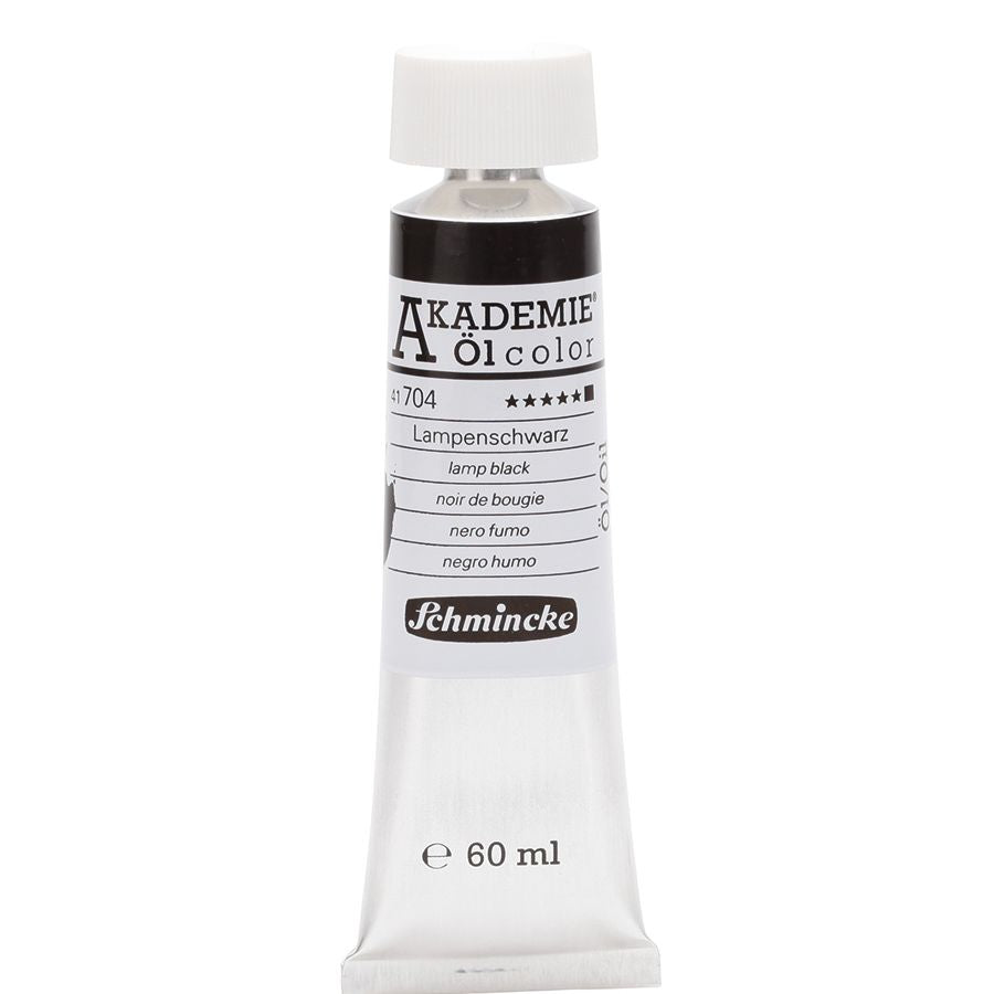 Tinta Óleo Schmincke Akademie 60ml 704 Lamp Black