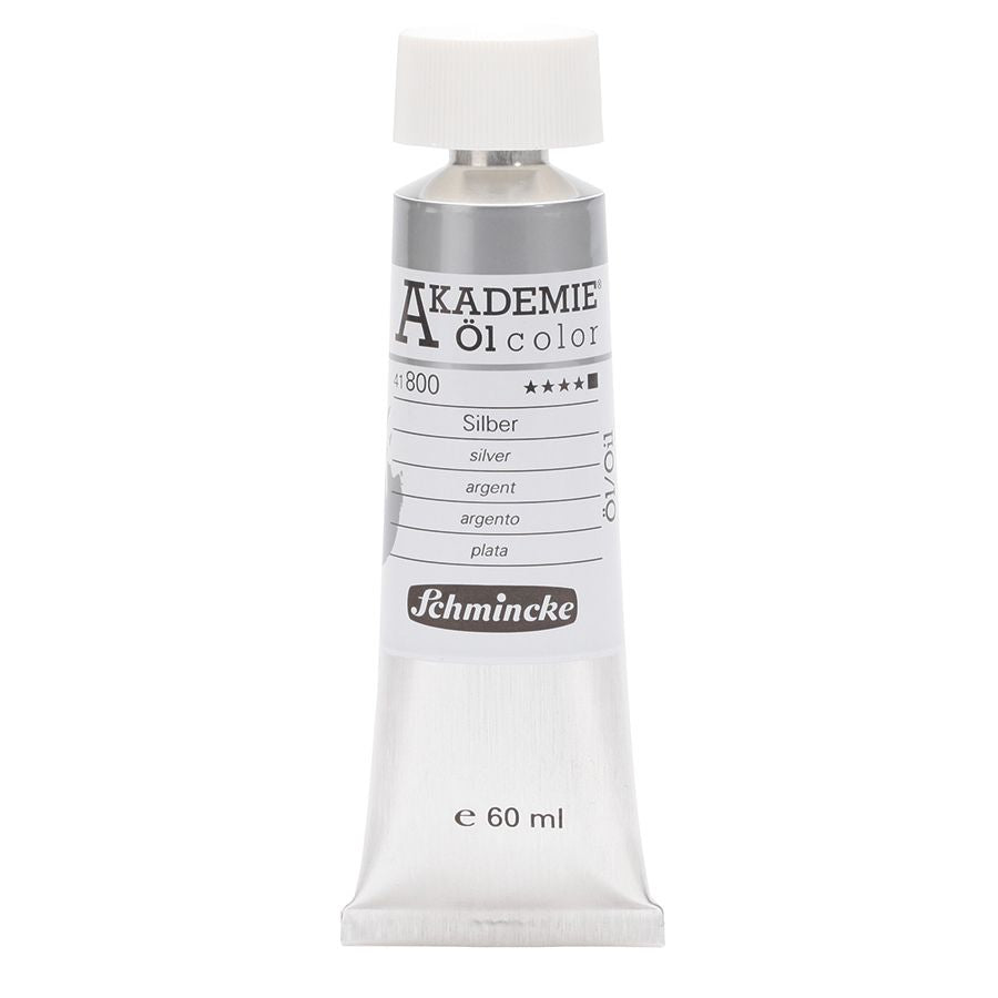 Tinta Óleo Schmincke Akademie 60ml 800 Silver