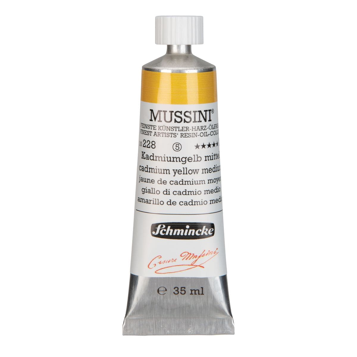 Tinta Óleo Schmincke Mussini 35ml S5 228 Cadmium Yellow Medium