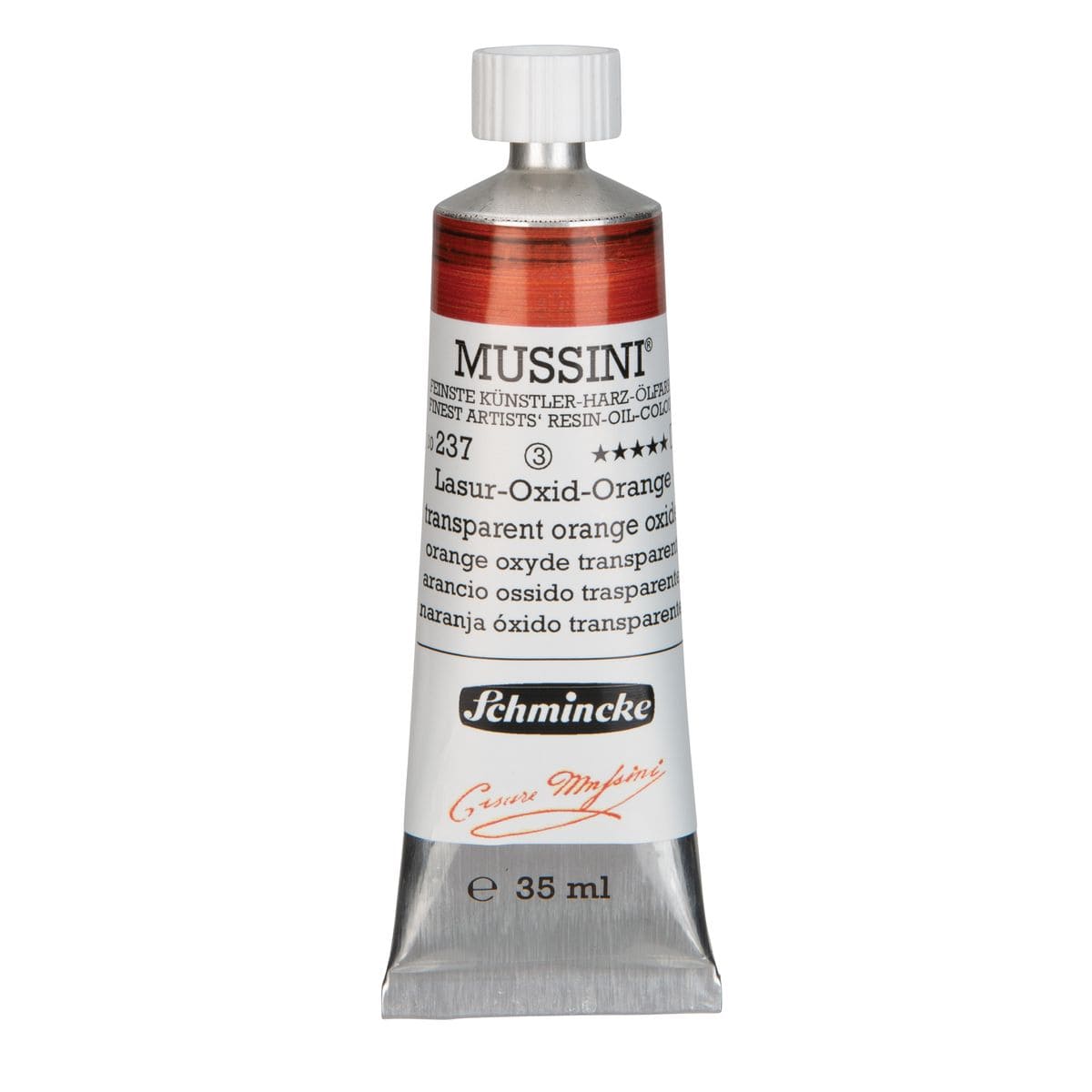 Tinta Óleo Schmincke Mussini 35ml S3 237 Transparent Orange Oxide