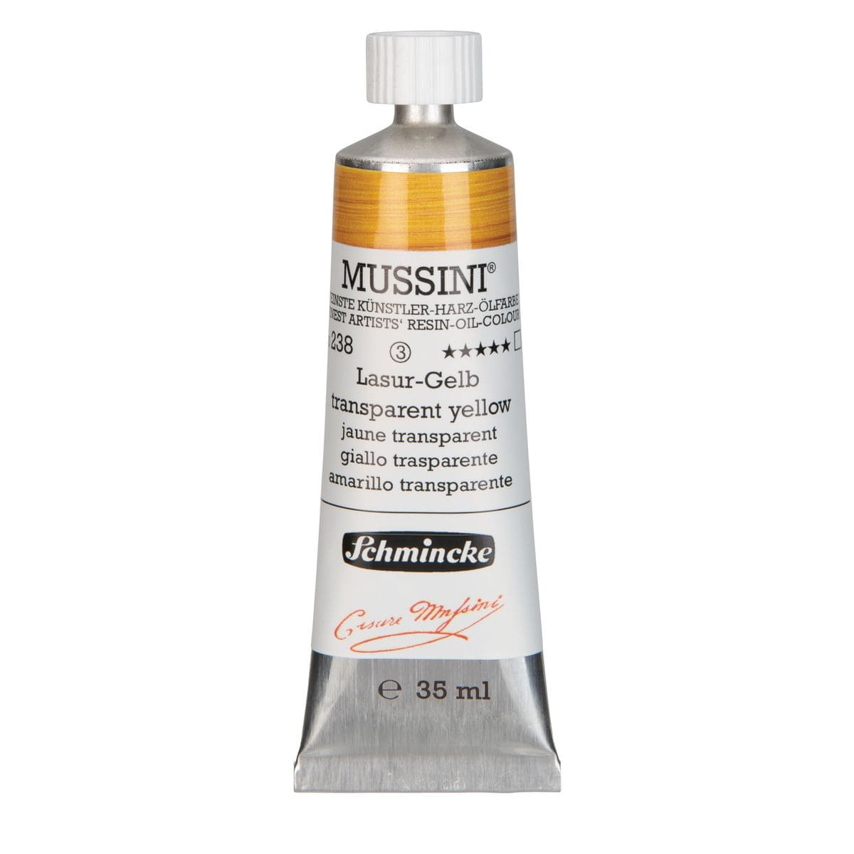 Tinta Óleo Schmincke Mussini 35ml S3 238 Transparent Yellow