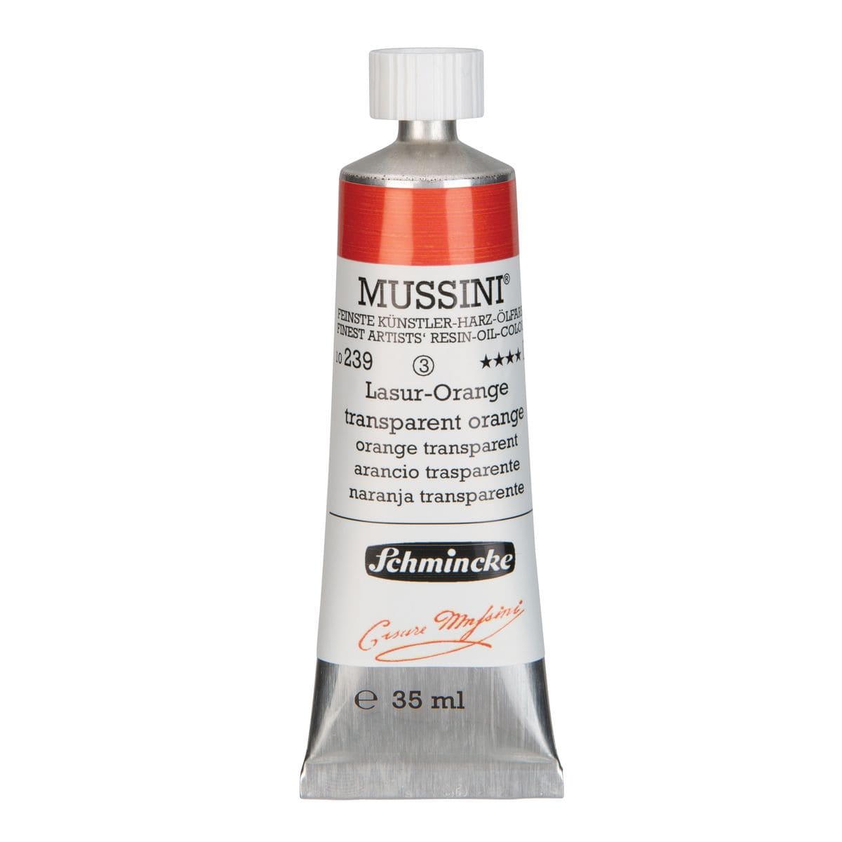 Tinta Óleo Schmincke Mussini 35ml S3 239 Transparent Orange