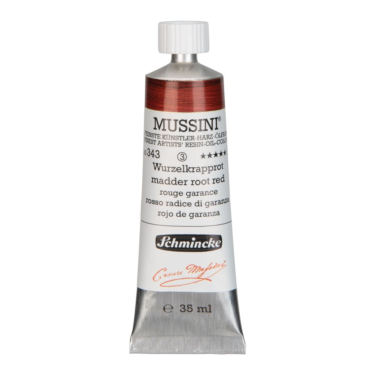 Tinta Óleo Schmincke Mussini 35ml S3 343 Madder Root Red