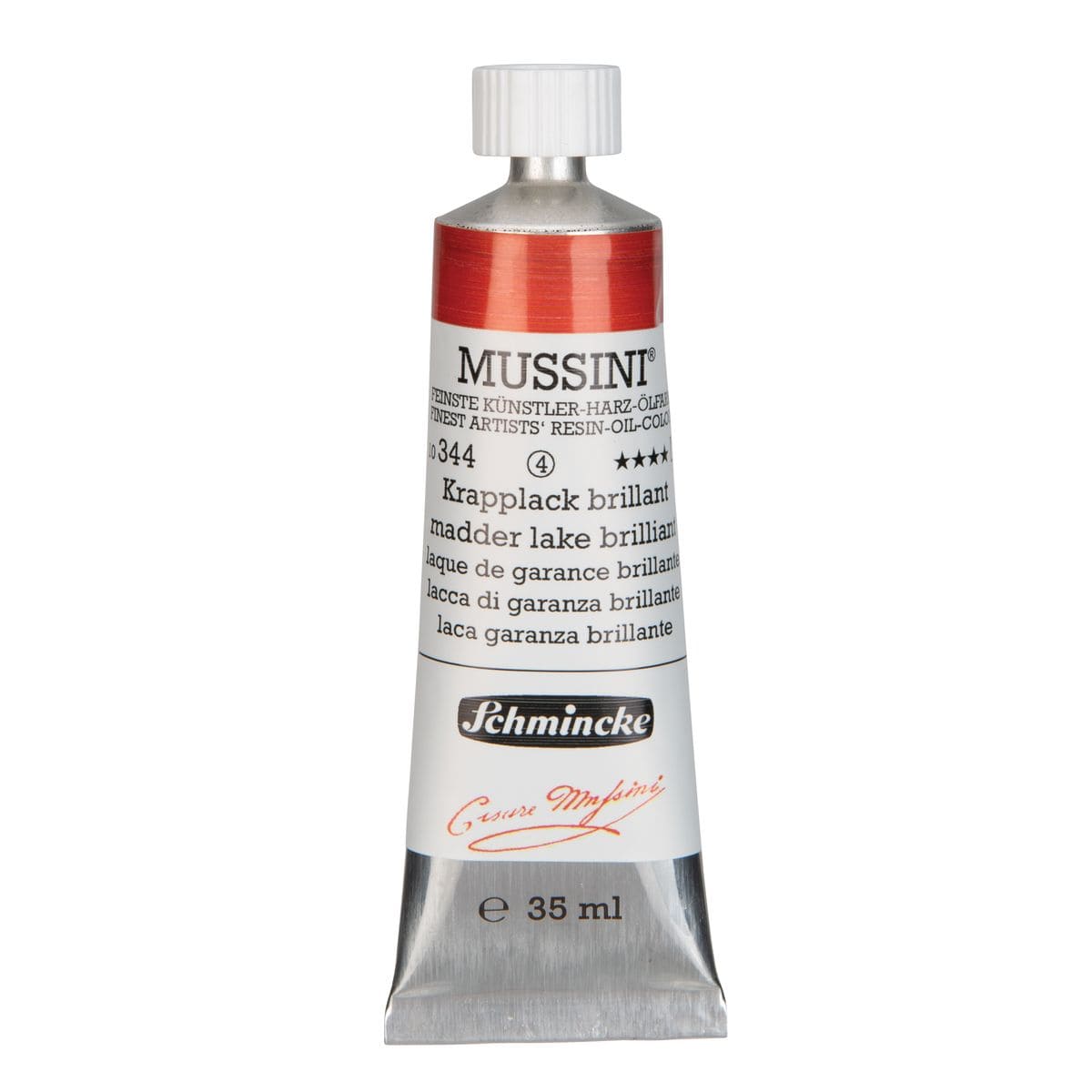 Tinta Óleo Schmincke Mussini 35ml S4 344 Madder Lake Brilliant 