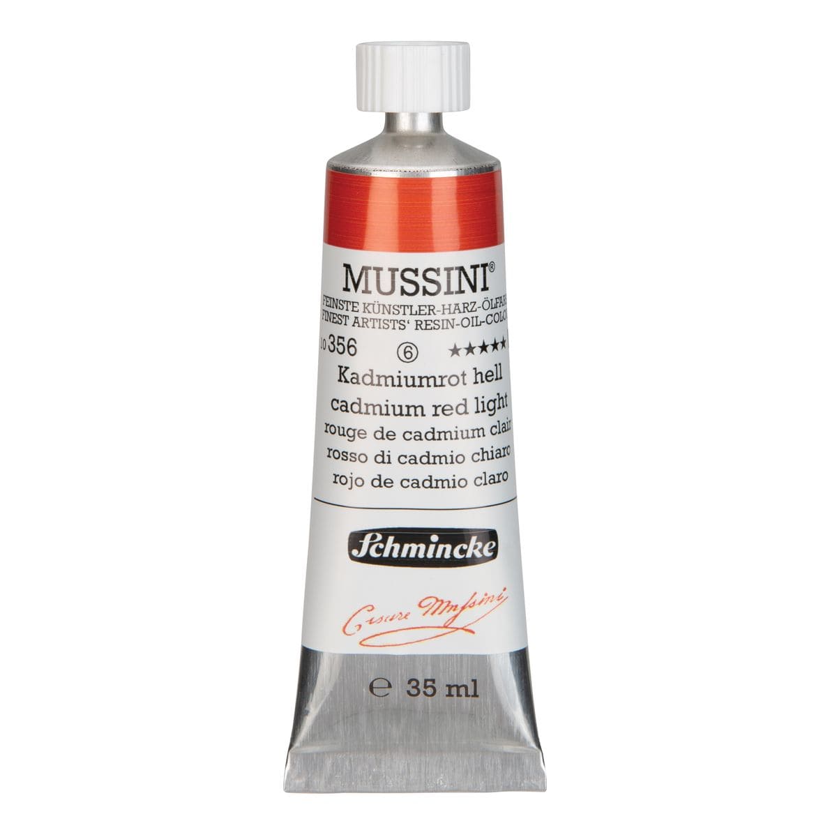 Tinta Óleo Schmincke Mussini 35ml S6 356 Cadmium Red Light