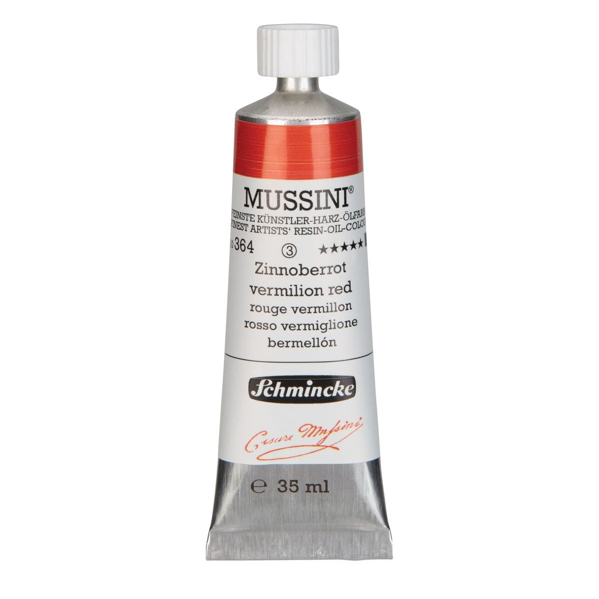 Tinta Óleo Schmincke Mussini 35ml S3 364 Vermilion Red