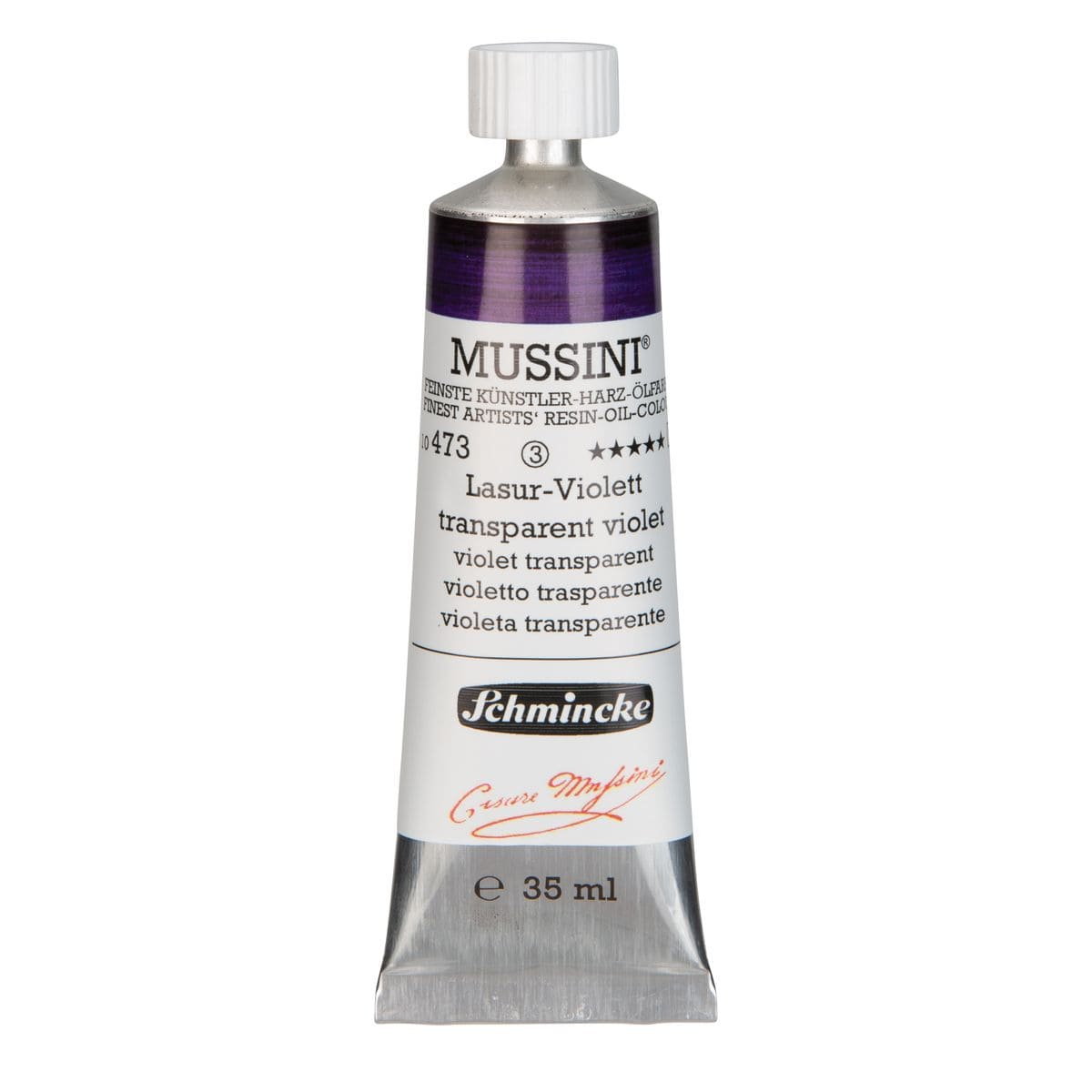 Tinta Óleo Schmincke Mussini 35ml S3 473 Transparent Violet 