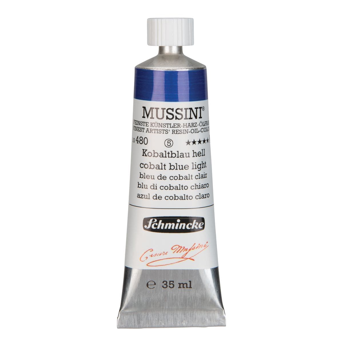 Tinta Óleo Schmincke Mussini 35ml S5 480 Cobalt Blue Light