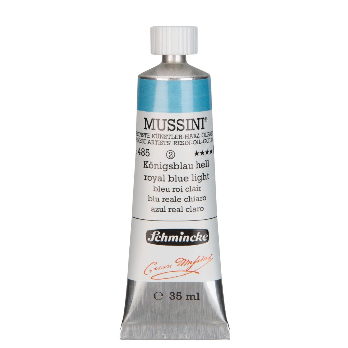 Tinta Óleo Schmincke Mussini 35ml S2 485 Royal Blue Light