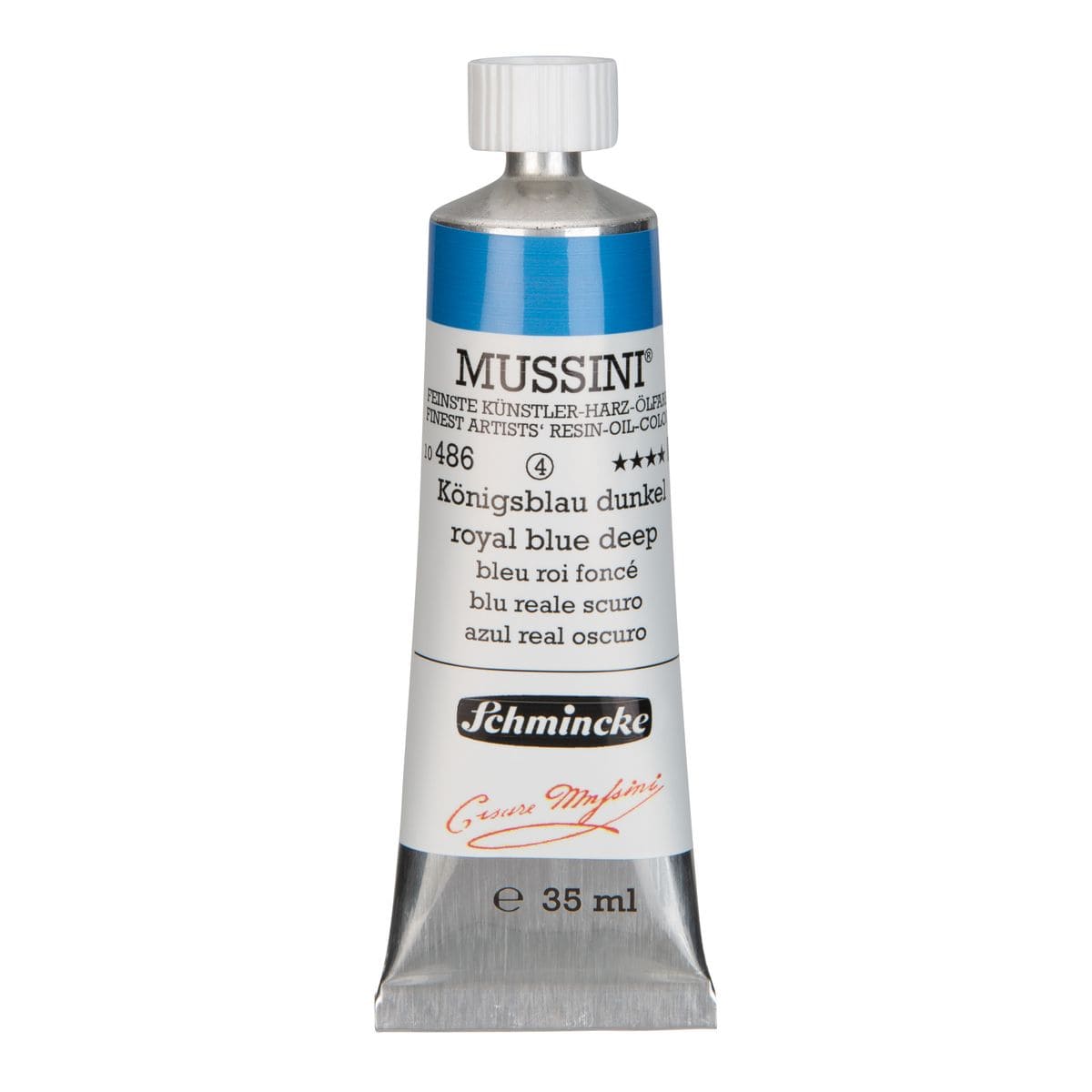 Tinta Óleo Schmincke Mussini 35ml S4 486 Royal Blue Deep