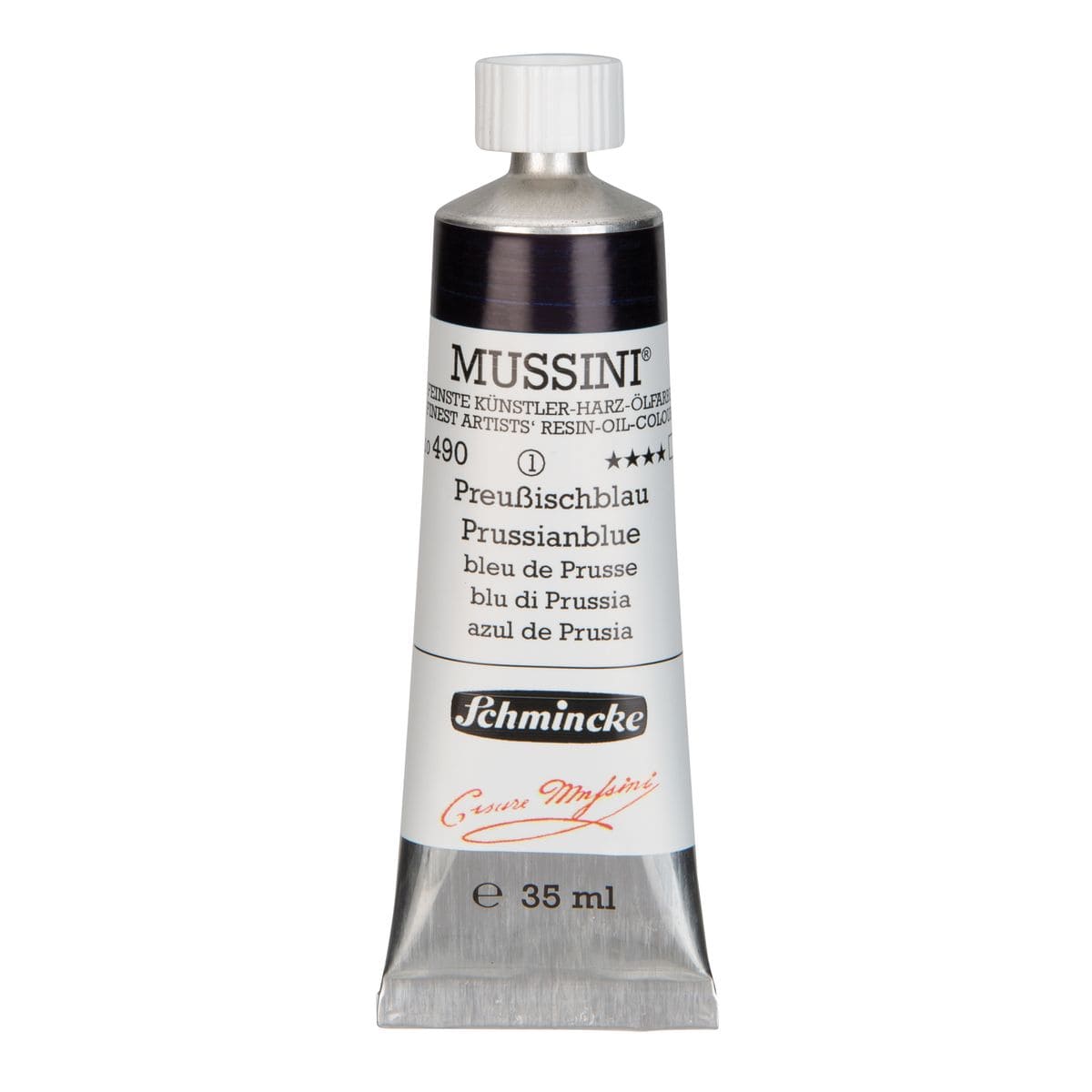 Tinta Óleo Schmincke Mussini 35ml S1 490 Prussian Blue