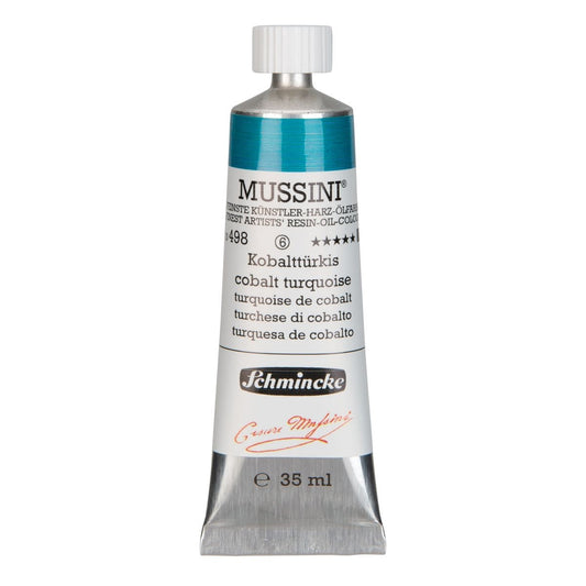 Tinta Óleo Schmincke Mussini 35ml S6 498 Cobalt Turquoise