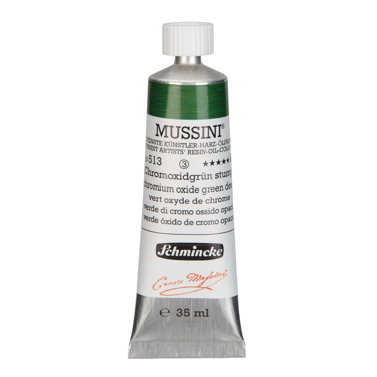 Tinta Óleo Schmincke Mussini 35ml S3 513 Oxide Green Deep