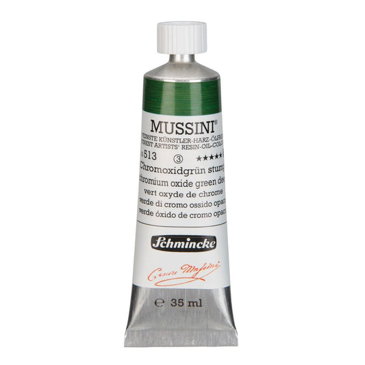 Tinta Óleo Schmincke Mussini 35ml S3 513 Oxide Green Deep