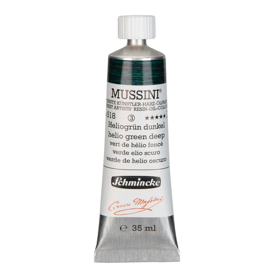 Tinta Óleo Schmincke Mussini 35ml S3 518 Helio Green Deep