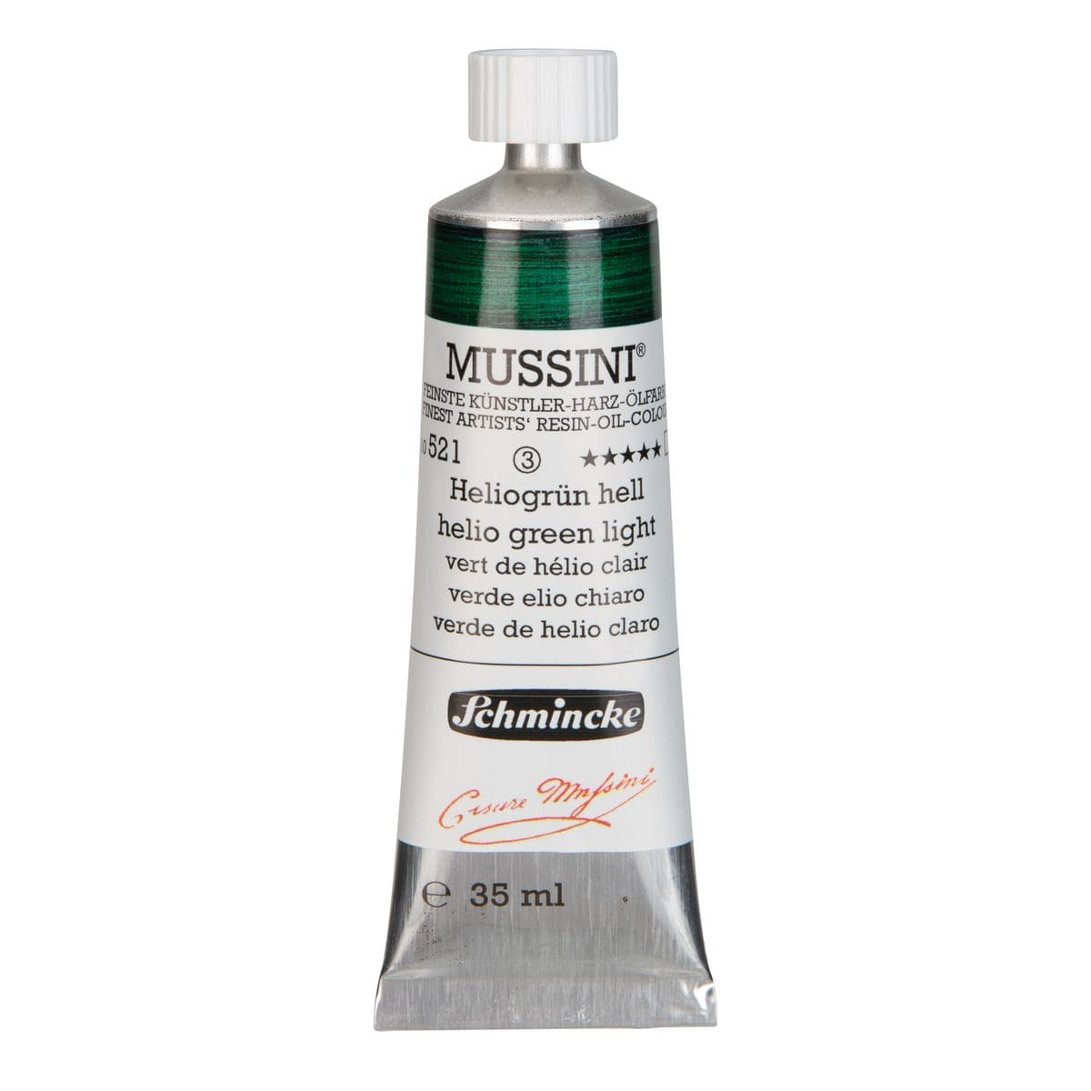 Tinta Óleo Schmincke Mussini 35ml S3 521 Helio Green Light