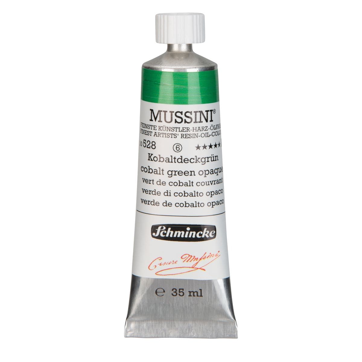 Tinta Óleo Schmincke Mussini 35ml S6 528 Cobalt Green Opaque