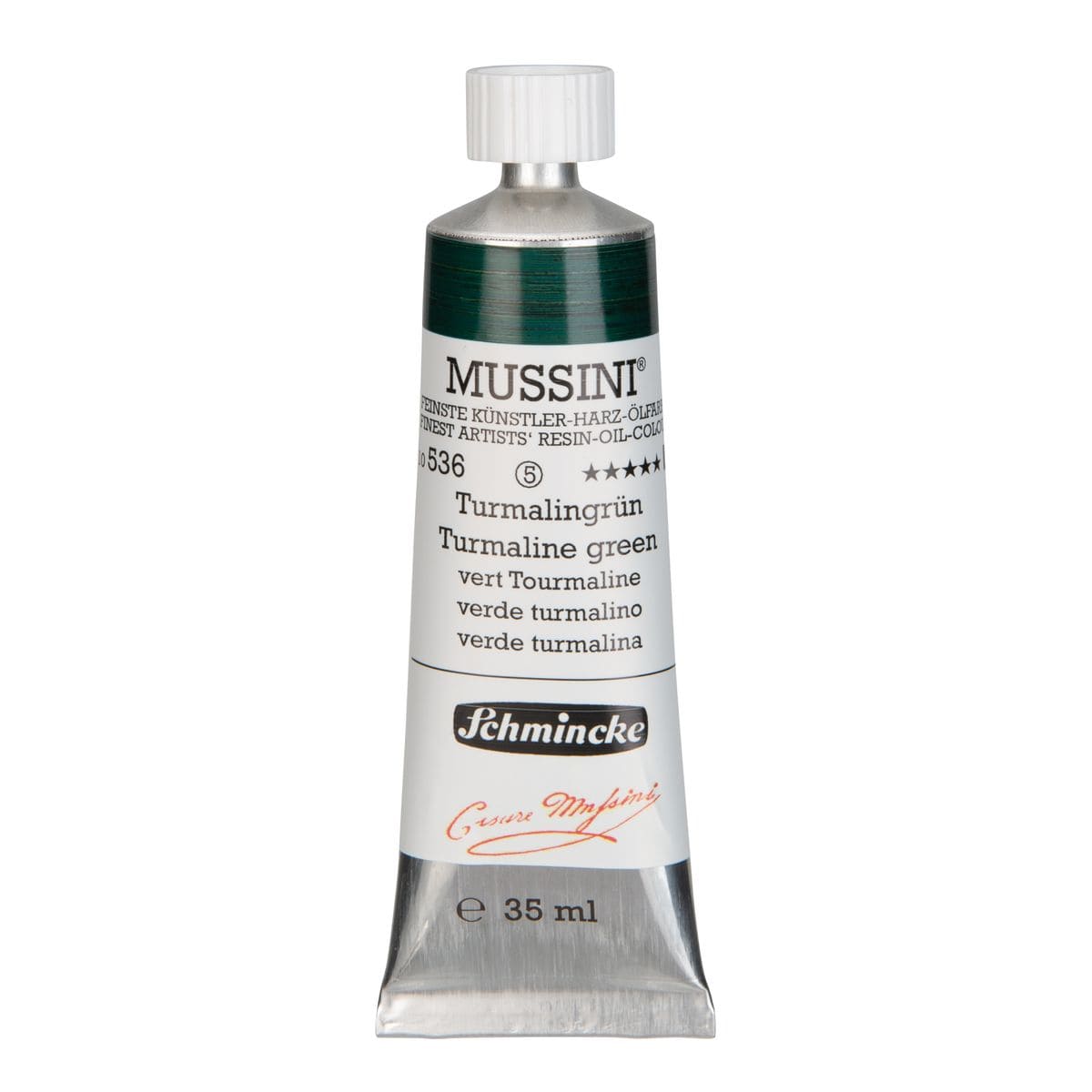 Tinta Óleo Schmincke Mussini 35ml S5 536 Turmaline Green