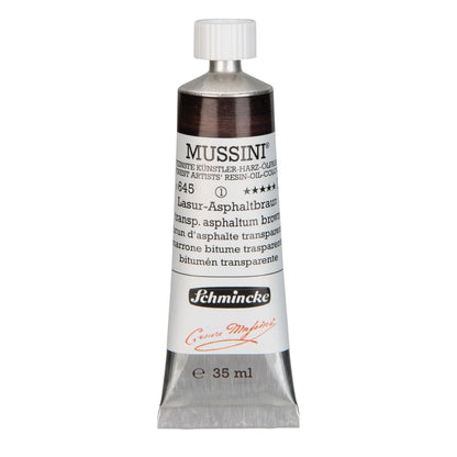 Tinta Óleo Schmincke Mussini 35ml S1 645 Transparent Asphal Brown