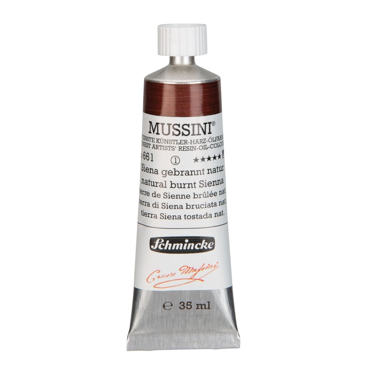 Tinta Óleo Schmincke Mussini 35ml S1 661 Nat Burnt Sienna