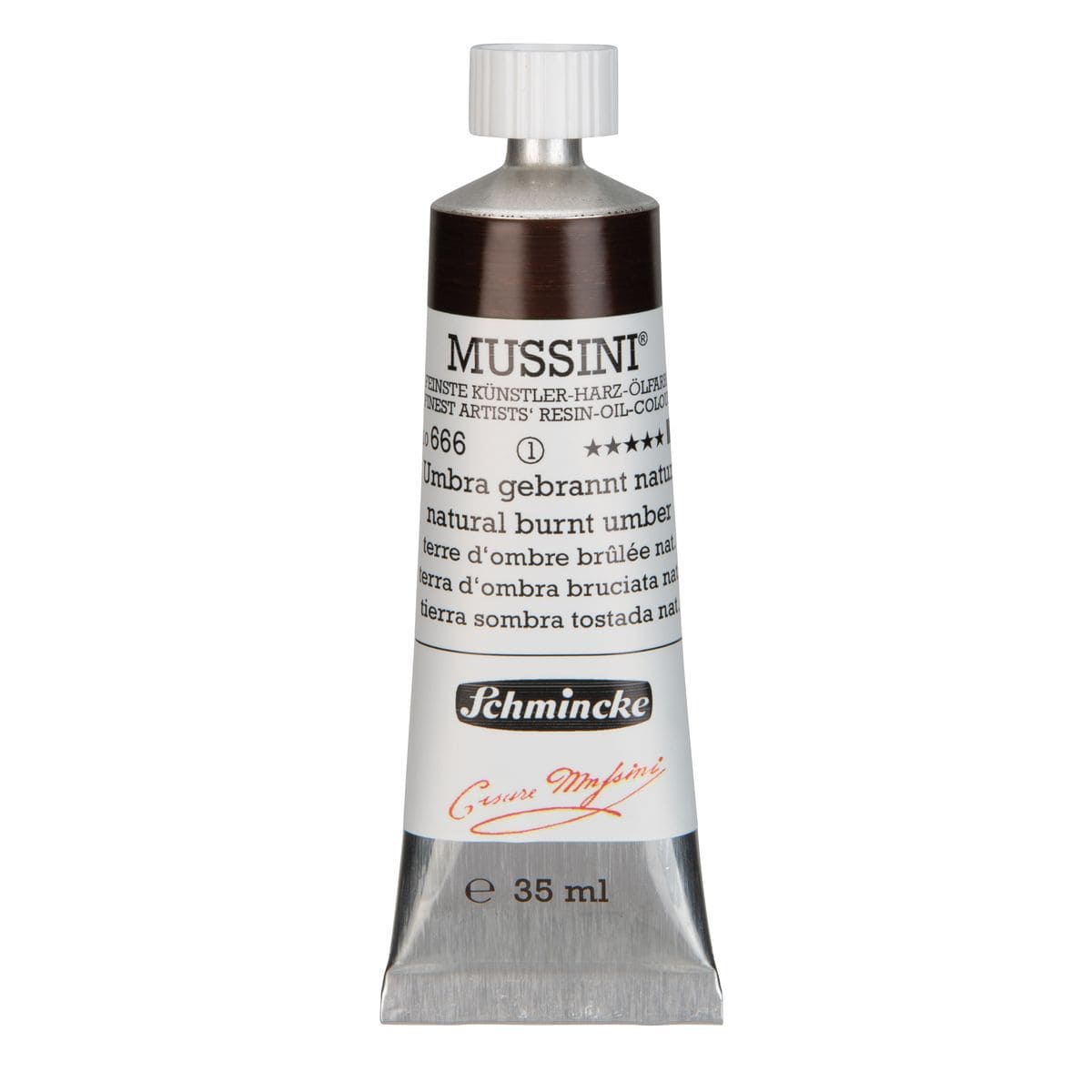 Tinta Óleo Schmincke Mussini 35ml S1 666 Nat Burnt Umber